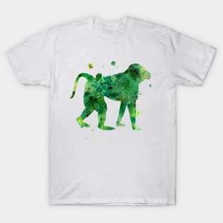 Baboon Watercolor Painting T-Shirt